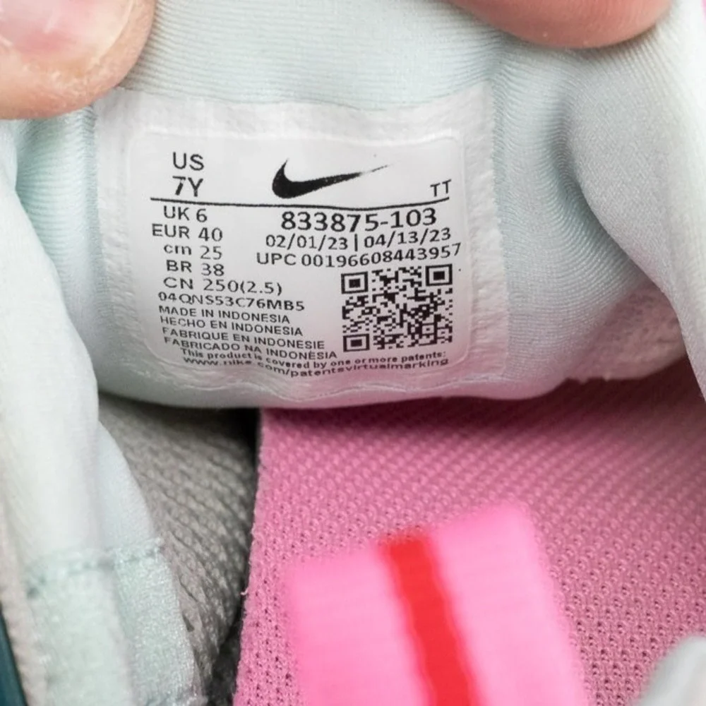 Nike Air Presto GS Kids Sneakers White Teal Pink 833875-103 Size 7Y